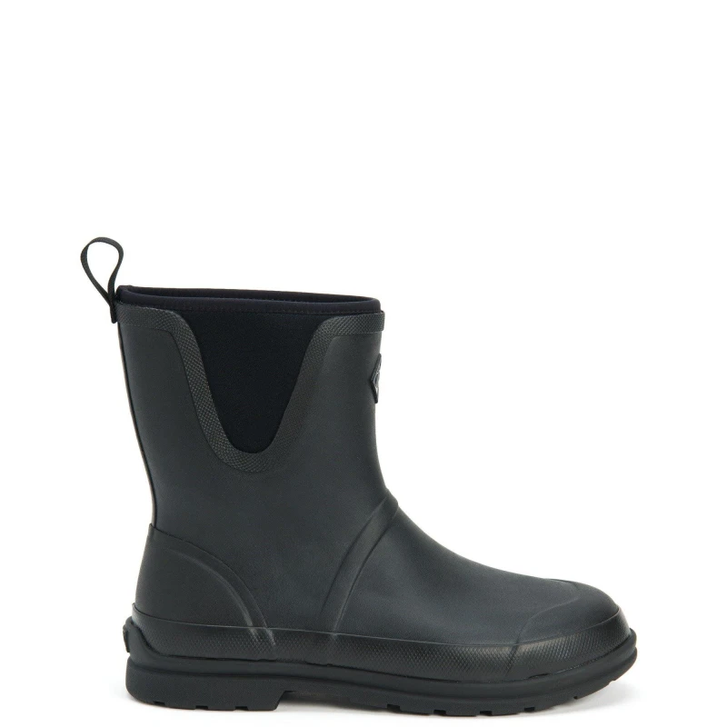 Image of Muck Boots Muck Boots Men 'Originals Pull On Mid' Wellingtons in Black Size: 14 Black 14 Male 0664911096431