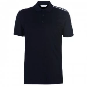 Image of Antony Morato Tape Polo Shirt - Navy 7073