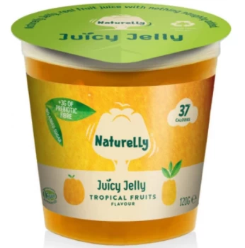 Image of Naturelly Jelly Pot & Prebiotic Fibre - Tropical Fruit - 120g x 12