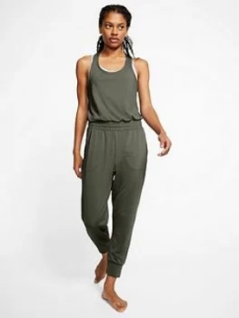Image of Nike Yoga Jumpsuit - Khaki