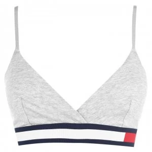 Image of Tommy Bodywear Colour Block Tri Bralette - Grey Heather