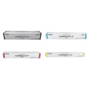Image of Canon T01 Black and Tri Colour Laser Toner Ink Cartridge