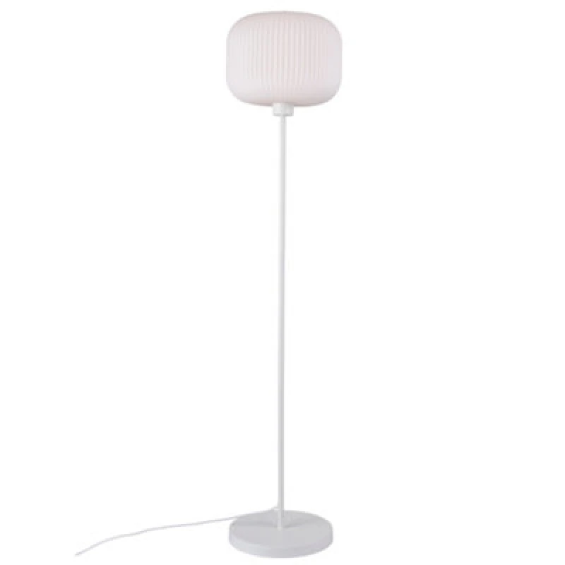 Image of Nordlux Milford Metal Floor Lamp Hand Blown Glass White,mains