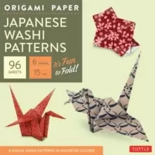 Image of Origami Paper - Japanese Washi Patterns - 6" - 96 Sheets : Tuttle Origami Paper: Origami Sheets Printed with 8 Different Patterns: Instructions for 7