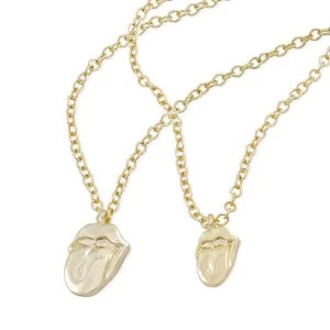 Image of The Rolling Stones - Gold Tongue Necklace & Bracelet Set