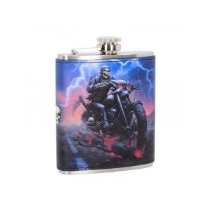 Image of Hell on the Highway Hip Flask 7oz
