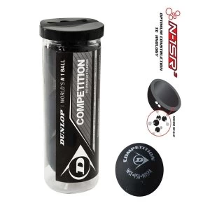 Image of Dunlop Competition Squash Balls 3 Ball Tube