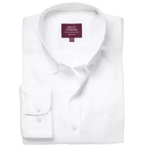 Image of Brook Taverner Mens Whistler Long-Sleeved Formal Shirt (20in) (White)