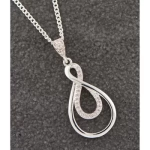 Image of Eternity Sparkle Silver Plated Necklace