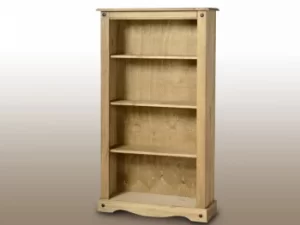 Image of Seconique Corona Pine Medium Wooden Bookcase Flat Packed