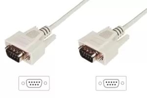 Image of Digitus Datatransfer connection cable, D-Sub9/M - D-Sub9/M
