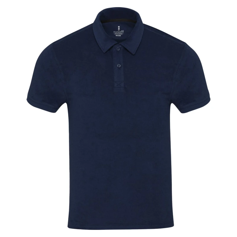Image of Elevate NXT Womens Akoya Terrycloth Polo Shirt in Navy Size: XS Navy Female XS