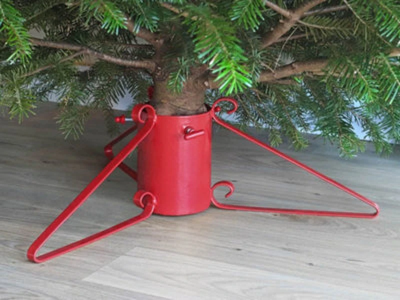 Image of Garden Pride Standard Christmas Tree Stand - Red - 3" Diameter