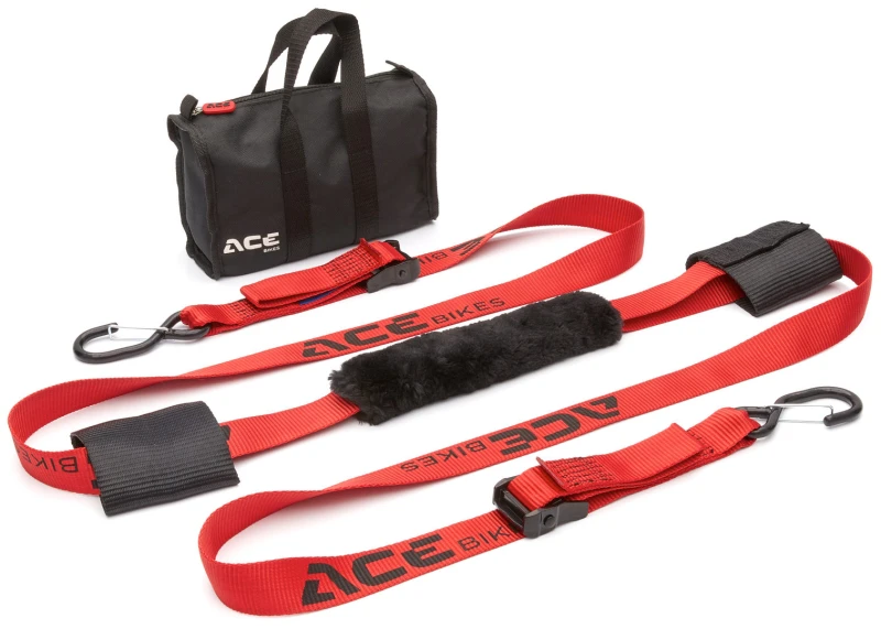 Image of ACEBIKES Buckle Up Handlebar Tensioning Strap, black-red