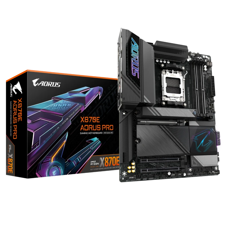 Image of Gigabyte X870E AORUS PRO AMD Ryzen DDR5 WIFI Motherboard - Socket AM5