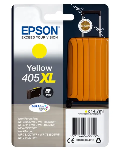 Image of Epson Epson 405XL ink cartridge Original High (XL) Yield Yellow C13T05H44020