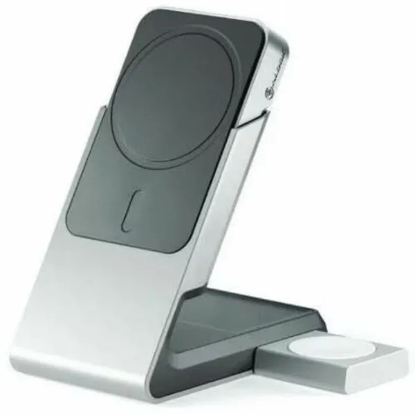 Image of ALOGIC ALOGIC Matrix+ 3-in-1 Qi-Enabled Magnetic Wireless Charging Dock with Detachable 5000mAh Power Bank MSPBDDAWC-G