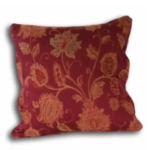 Image of Riva Home Zurich Cushion Cover (55x55cm) (Burgundy)