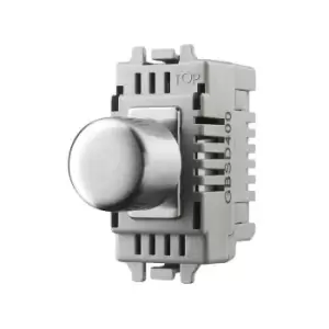 Image of BG Nexus 400W 2 Way Grid Push Dimmer Brushed Steel - GBSD400