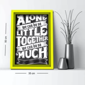 Image of 3550AHS-047 Multicolor Decorative Framed MDF Painting