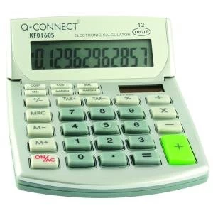 Image of Q-Connect Semi-Desktop Calculator 12-Digit KF01605