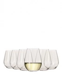 Image of Maxwell & Williams Vino Set Of 6 Stemless White Wine Glasses