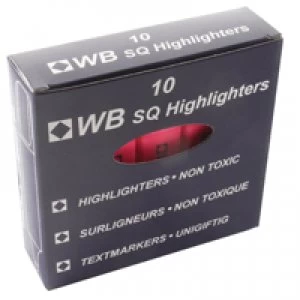 Image of Nice Price Pink Hi-Glo Highlighter Pack of 10 HI2717 819128