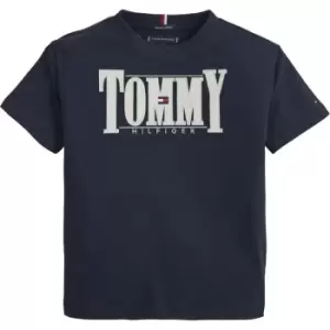 Image of Tommy Hilfiger Cord Applique Tee S/S - Blue