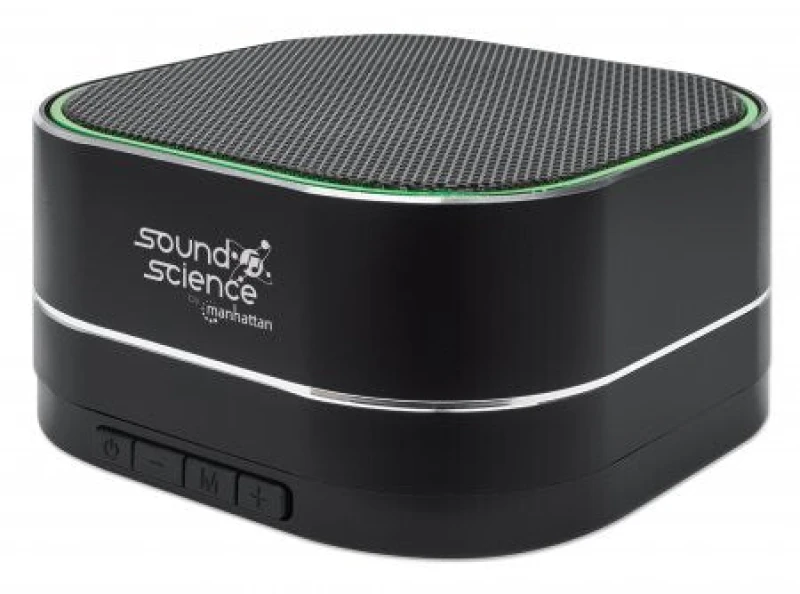 Image of Manhattan Sound Science Metallic Black Bluetooth Speaker - Up to 6 EXR8MAN164993