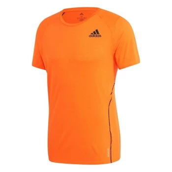 Image of adidas AdiRun T Shirt Mens - Orange
