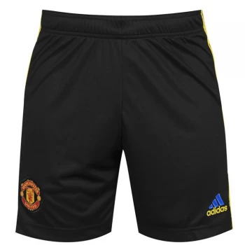 Image of adidas Manchester United Third Shorts 202 half 2 - Black
