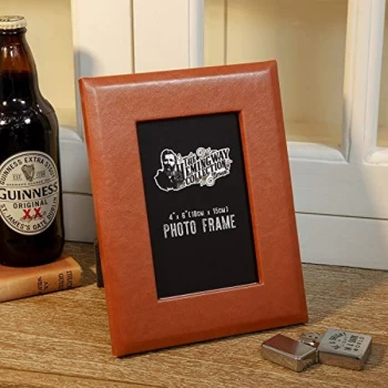 Image of 4" x 6" - Hemmingway Faux Leather Photo Frame with Gift Box