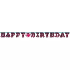Image of Letter Banner Rocker Girl Happy Birthday
