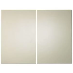 Image of IT Kitchens Santini Gloss Cream Slab Larder door W600mm Set of 2