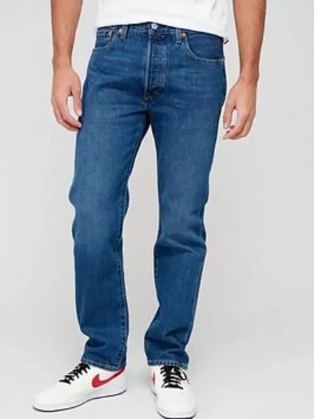 Image of Levis 501 Original Straight Jeans - Size 38 R