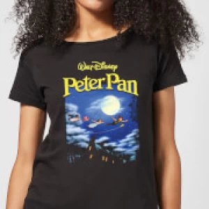 Image of Disney Peter Pan Cover Womens T-Shirt - Black - S