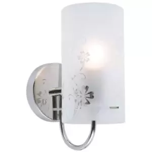 Image of Italux Valve - Modern Wall Lamp Chrome 1 Light with Matt Shade, E27