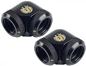 Image of Bitspower Matt Black Enhance 30-Degree Dual Multi-Link Adapter For OD 12MM