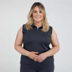 Image of Aubrion Ladies Poise Sleeveless Tech Polo - Blue