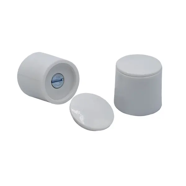 Image of Door Stops Concealed Fix Pack of 2 White White