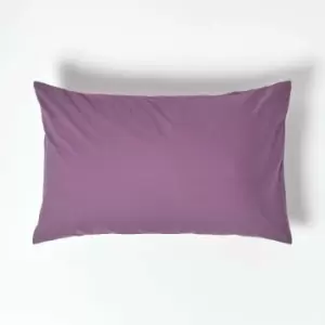 Image of Grape Egyptian Cotton Housewife Pillowcase 200 Thread Count, Standard Size - Grape - Grape - Homescapes