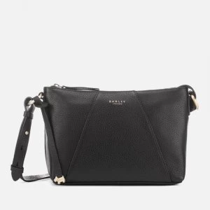 Image of Radley Womens Wood Street Medium Zip Top Cross Body Bag - Black