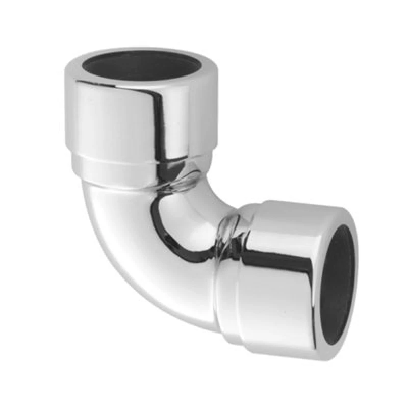 Image of McAlpine 42A-CB Chrome Plated Brass 90° Compression Bend 1.5" Silver