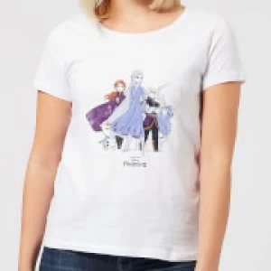 Image of Frozen 2 Group Shot Womens T-Shirt - White - M