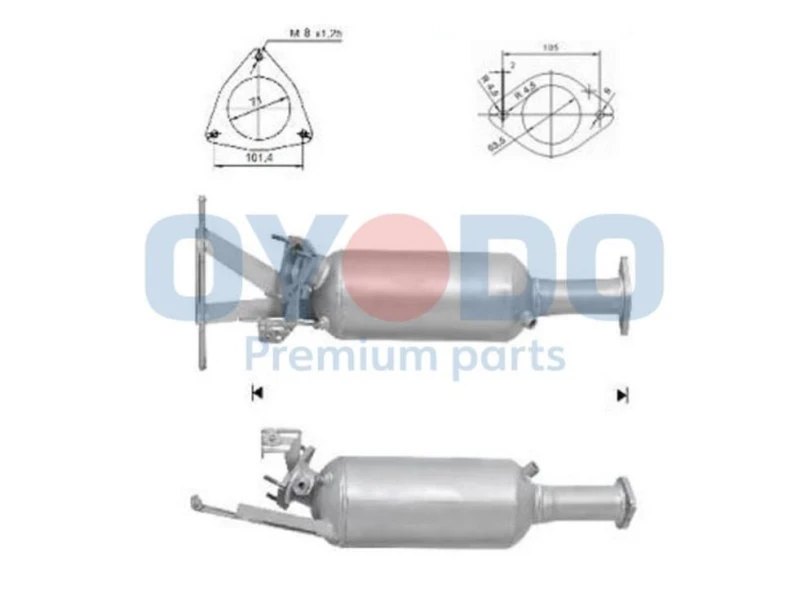 Image of BM CATALYSTS BM11024 Particulate Filter Cordierite Soot-/ Particle Filter,exhaust system (1256)
