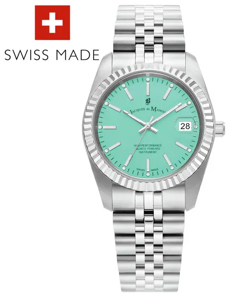 Image of Jacques Du Manoir Jacques du Manoir Unisex Silver Strap Bracelet Watch