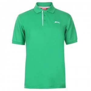 Image of Slazenger Plain Polo Shirt Mens - Bright Green