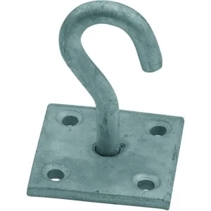 Image of Wickes Galvanised Hook On Plate 50x50mm
