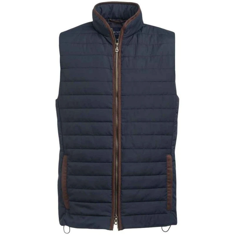 Image of Brook Taverner Brook Taverner Men Tampa Gilet in Navy Size: X-Small Navy XS Male 5063470448265