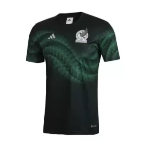 Image of adidas Mexico Pre Match T-Shirt Adults 2022 - Green